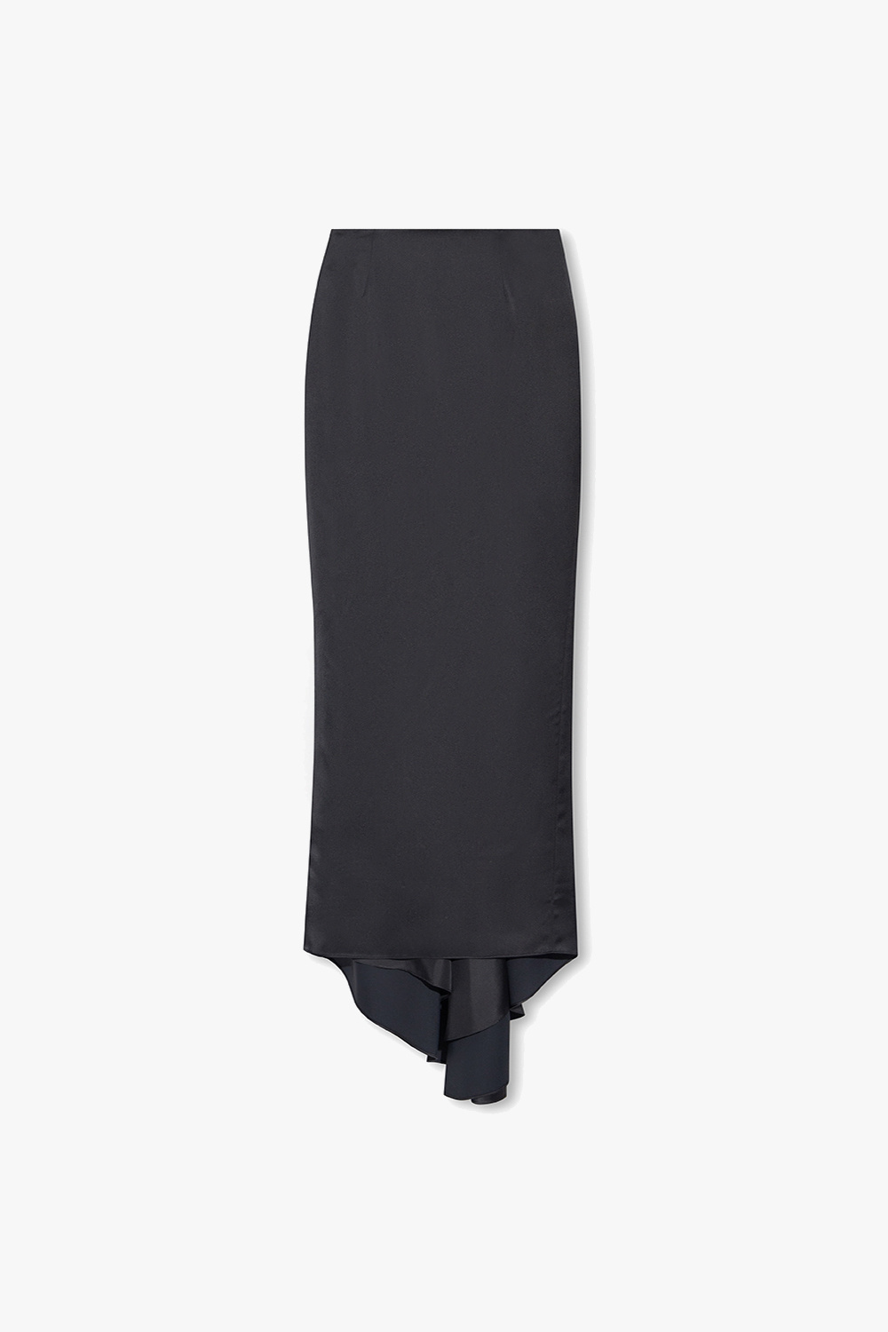 スカート BALENCIAGA BLACK SATIN SKIRT Black Satin skirt with train Balenciaga